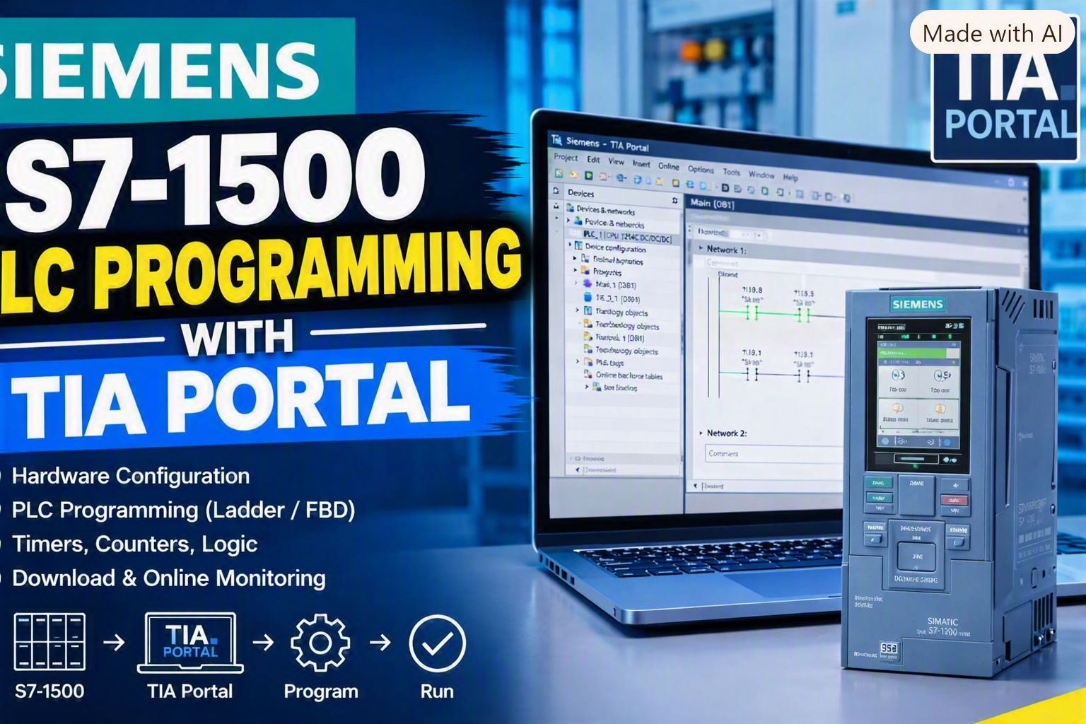 Siemens S7-1500 PLC Programming